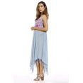 thumbnail image 3 of Riviera Sun Dress / Dresses for Women (Light Denim with Fuchsia Embroidery, 1X), 3 of 3