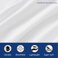 thumbnail image 6 of Twin Fitted Sheet 600 Thread Count Egyptian Cotton - Sateen Weave Cooling Bed Sheet with 16-Inch Deep Pockets, No Pop Elastic for Secure Fit - Soft, Breathable, and Durable (White), 6 of 8