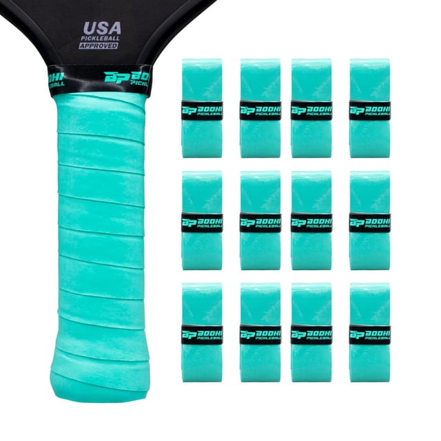 Overgrips para pickleball Bodhi Performance PROtack, paquete de 12, verde azulado
