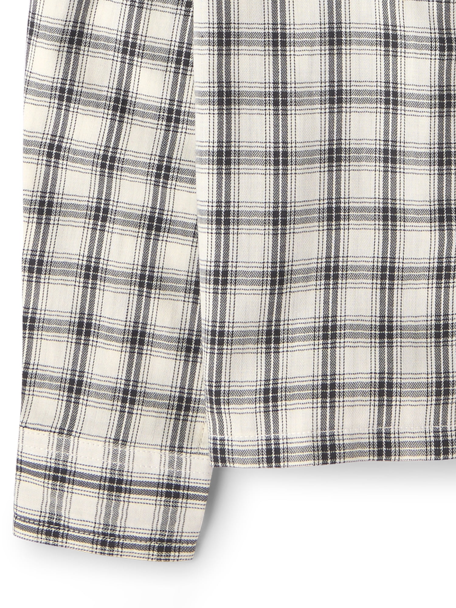 The Children's Place Boys Long Sleeve Plaid Textured Poplin Button Up Shirt, Sizes XS-XXL