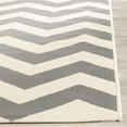thumbnail image 5 of Safavieh Courtyard Bailey Chevron Indoor/Outdoor Area Rug, Gray/Beige, 4' x 5'7", 5 of 13