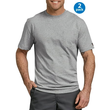 - Big Men's Short Sleeve Heavy Weight Pocket T-Shirt, 2-Pack