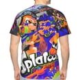 thumbnail image 2 of Splatoon Shirt 3d Printed T Shirt Crewneck Short Sleeve Top Tees For Mens, 2 of 8