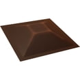 thumbnail image 5 of Ekena Millwork 11 7/8"W x 11 7/8"H Diane EnduraWall Decorative 3D Wall Panel, Universal Aged Metallic Rust (Covers 0.98 Sq. Ft.), 5 of 5