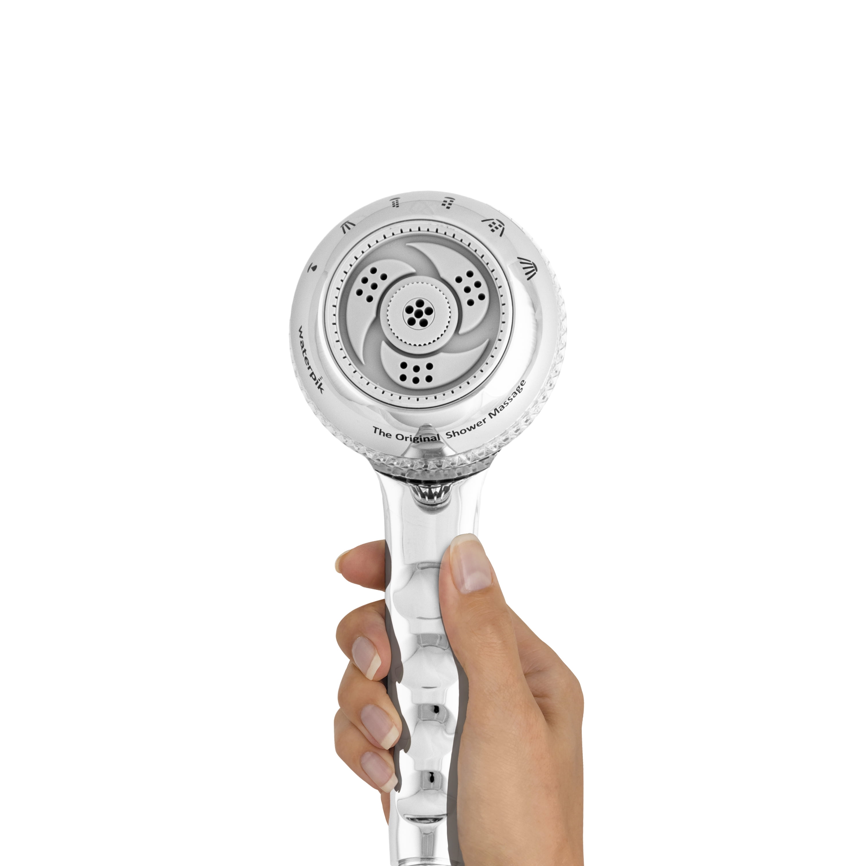 Waterpik 6 Mode Powerspray Original Shower Massage Hand Held Waterpik 6 Mode Powerspray Original Shower Massage Hand Held Head Chrome Sm 653cg Com