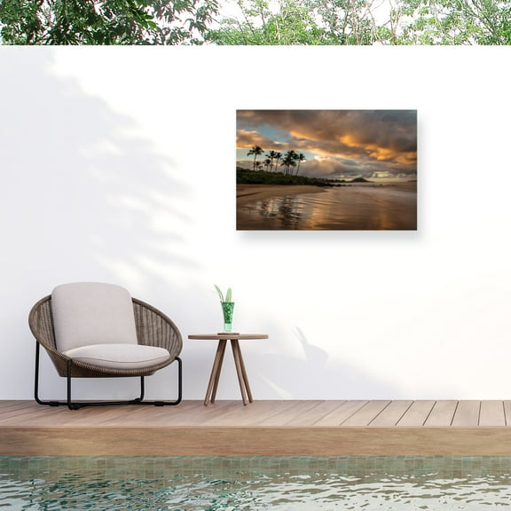 Pierre Leclerc 'Tropics Sunrise' Outdoor Canvas 30x47