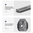 thumbnail image 4 of Soporte Para Computadora Portátil Aleación De Aluminio Plegable 6 Engranajes Soporte Ajustable Para Computadora Portátil Con Ventilador Acoplable Inevent EL013661-02, 4 of 5