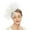 White, variant on IDALL Fascinators Hats Tea Party Hats Retro Mesh Hair Accessories Prom Feather Headdress Horse Racing Festival Lady Headband Headband Party Hats Fascinator Headband Black One Size