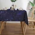 thumbnail image 4 of Galaxy Universe Rectangle Tablecloth Starry Night Table Cloth for Kitchen Dining Sky Stars Tablecloths Deep Outer Space Table Cover Decor for Party Patio 60 x 84 Inch, 4 of 7