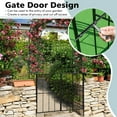 thumbnail image 6 of Costway Garden Arch Arbor Trellis with Gate 7.5 ft Patio Archway Pergola for Wedding, 6 of 11