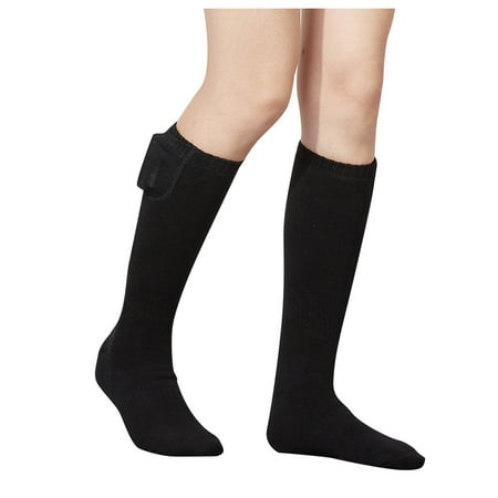 

Frehsky heated socks Men And Women Unisex Rechargeable Electric Heated Socks Battery Powered Comfortable Winter Socks Sport Outdoor Hunting Camping Hiking Warm Socks Black
