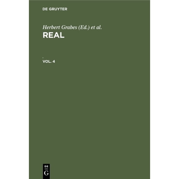 Real. Vol. 4, (Hardcover)