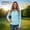 Blue, variant on DPTALR Women's UPF 50 Sun Protection 1/4 Zip Long Sleeve Golf Polo Shirt Quick Dry Breathable Cooling Athletic Top,Gray,Women's Plus Size L
