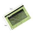 Binder Pouch, 2Pcs Pencil Pouch 3 Ring Canvas Pencil Pouches Pencil