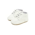 thumbnail image 1 of Mialoley Baby Walking Shoes, Non-Slip Sole Solid Color/Color Block Crib Shoes, 1 of 7