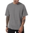 thumbnail image 3 of ibiyuan Men Shirts Men T Shirts Crew Short Sleeve Quality Solid Pullover Tees Summer Men Tops, 3 of 3