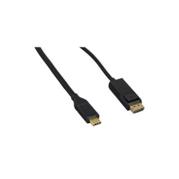 USB 3 Type C Male to DisplayPort Male Video Cable, 4K@60, Black, 6 foot