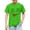 A281 Green, variant on Little Boys Funny Graphic Tops Silly Winking Face Sticking Tongue Out Print Short Sleeve T-Shirt Casual School Playwear Breathable Summer Active Clothing