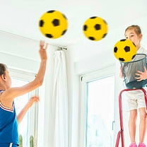 Nsxcdh Kids Silent Foam Soccer Ball,Elastic Sponge,Multi Color,9.4x9.4x9.4in,Consistent Bounce,Indoor Apartment Use,Hand Eye Coordination,Toys for Grils and Boys Gifts for Women Man