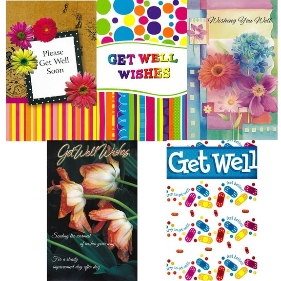Assorted Get Well Greeting Cards 30 Pack