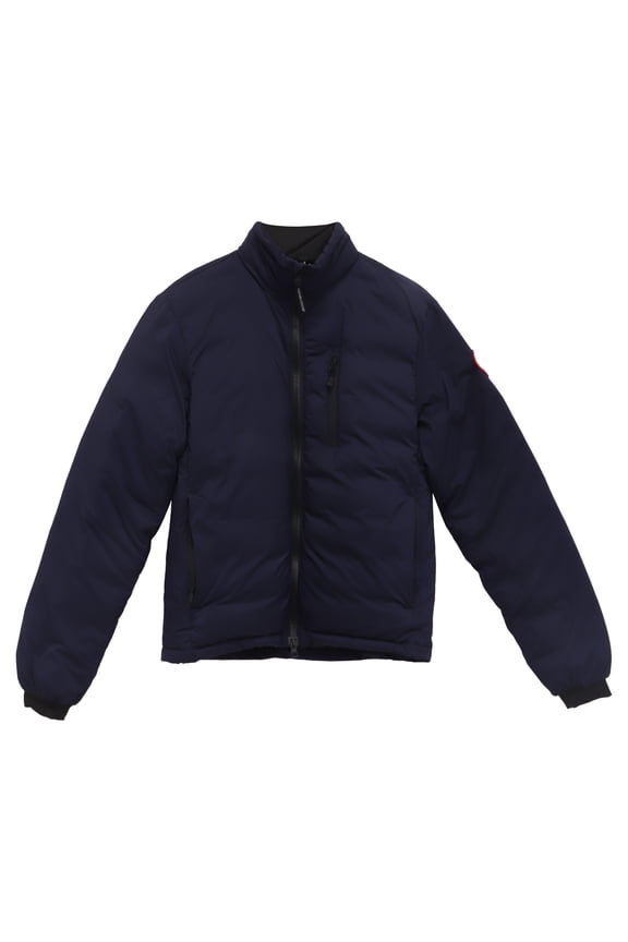 Pre-Owned Canada Goose Lodge Jacket in Navy Blue Polyamide