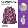 thumbnail image 2 of Exotic Paisley Artwork School Backpack Durable and Comfortable Bohemian Vintage Floral Students Backpack with Retro and Abstract Pattern, 2 of 4