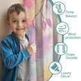 thumbnail image 3 of Blackout Kids Curtains,Colorful Floral Pattern Childrens Insulated Curtains Set Of 2,Bedroom Essentials,Toddler Room Decor 42"x54", 3 of 5