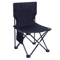 Black Small Outdoor Folding Chair, Camping Picnic Ultra-Light Portable Artist Sketching Chair