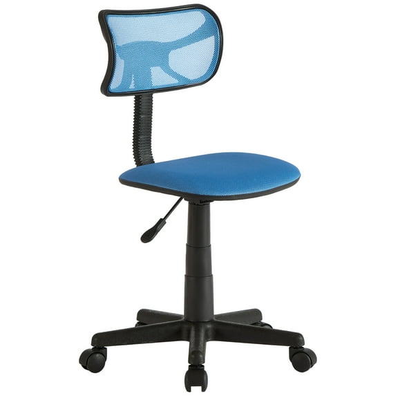 Urban Shop Swivel Mesh Desk Chair, Cyan