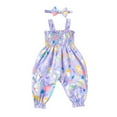 thumbnail image 2 of Fainosmny Baby Girl 2 Piece Outfit Set: Lace Straps & Bloomer Romper Elastic Waist All Season Comfort Girls Romper&Jumpsuit 3-6 Months, 2 of 8