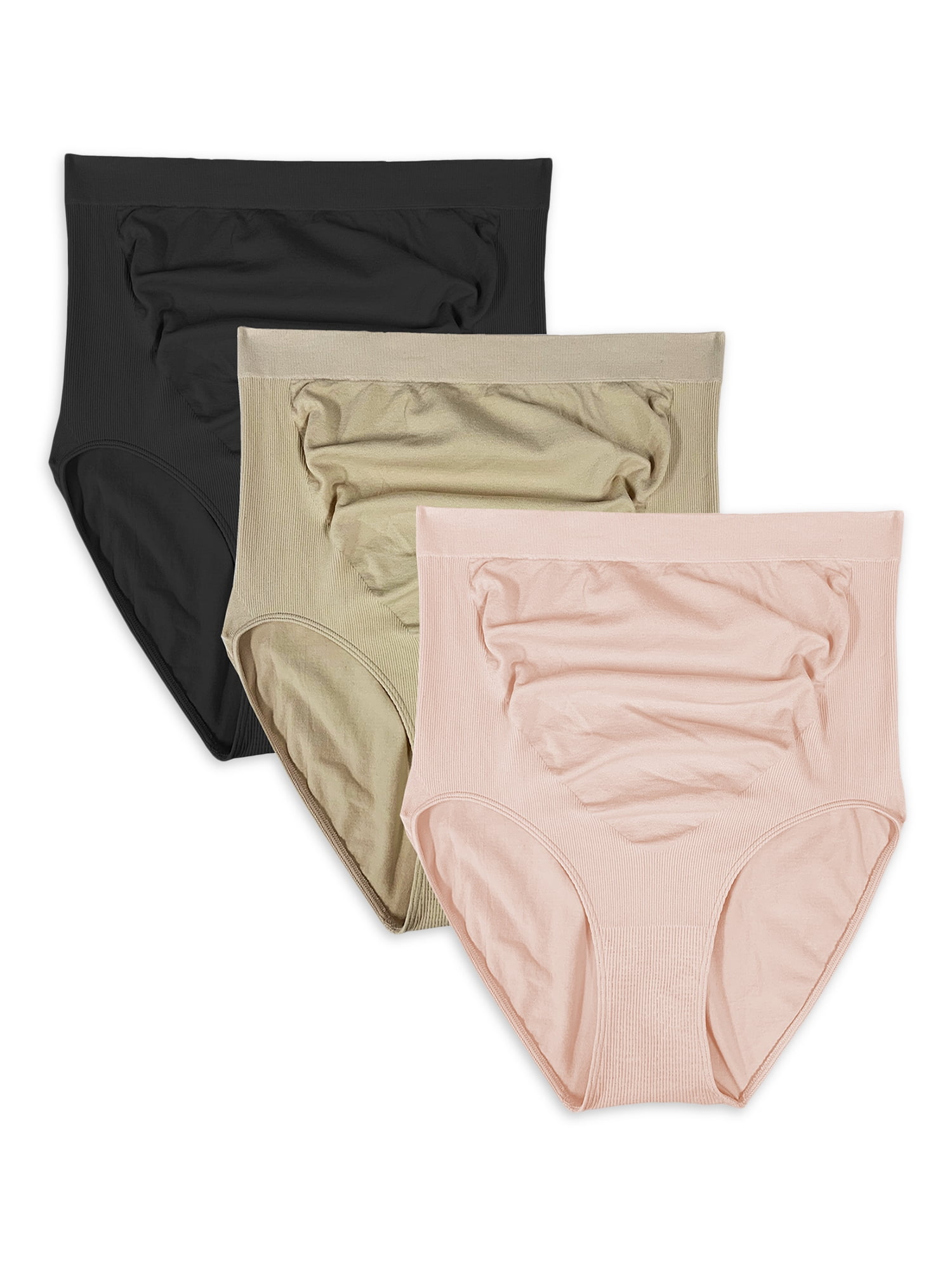 Secret Treasures Women's Maternity Over The Belly Seamless Panty 3 Pack 2XL-3XL 