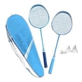thumbnail image 2 of Juego De Raquetas De Bádminton ANGGREK Ligeras 2 Piezas Metal Bolsa De Transporte Para Volantes Adultos Adolescentes, 2 of 7