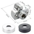 thumbnail image 4 of 40 Degree Adjustable Faucet Angled Curved Foot Wall Mounted Faucet Tap Adapter, 4 of 10