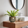 thumbnail image 5 of Ordivic 6 inch Vintage Brown Self Watering Ceramic African Violet Pot with Inner Pot,Indoor Porch Planter for ZZ Plant,Cactus ,Shelf,Table Decor, 5 of 7