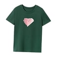 thumbnail image 3 of Camiseta para mujer, camisa de verano con cuello redondo para mujer, para viajar, vacaciones, regalo para mujer L, 3 of 7