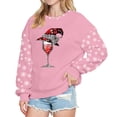 thumbnail image 1 of EHQJNJ Chandail en Molleton Graphique pour Femmes au Dos Chandail en Molleton Graphique de Noël pour Femmes Col Rond Pull Col Rond Chandail en Molleton Festif Imprimé Décontracté Haut Blanc Chandail en Molleton Col Rond, 1 of 4