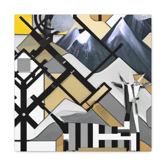 The Steampunk Chamois - Canvas