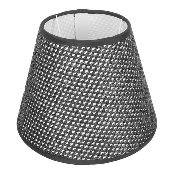 Leather Lamp Shade Desktop Light Weaving Lampshade for Bedroom Living Room