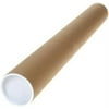 20 - 2" X 12" Cardboard Mailing Shipping Tubes W/ End Caps