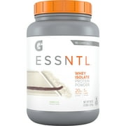 Gatorade G ESSNTL Whey Isolate Protein Powder, Vanilla, 48 oz Canister