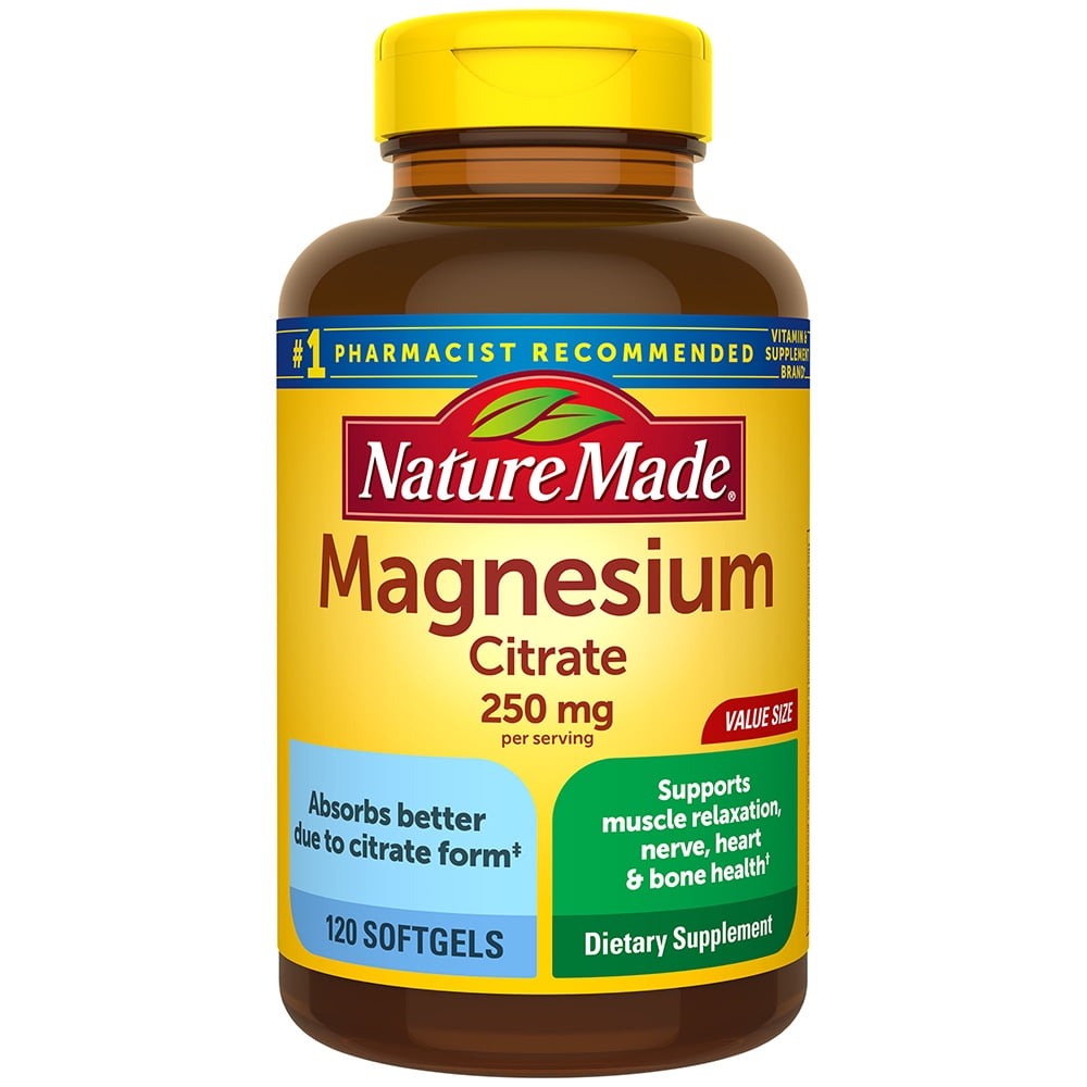 NATURE MADE Magnesium Citrate, Softgels, Value Size, 120.0 CT