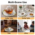 thumbnail image 2 of Sunflower Pig Round 13 Inch Placemats Set of 2, Summer Eucalyptus Black Buffalo Plaid HeatResistant Non Slip Place Mats for Dining Table, Wipeable Braided Kitchen Table Mats for Housewarming, 2 of 9