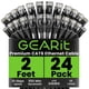 thumbnail image 1 of GearIT Cable Ethernet Cat 6 de 2 pies (paquete de 24) - Cable de conexión Cat6 Cable de conexión Cat 6 Cable Cat6 Cable Cat 6 Cable Ethernet Cat6 Cable de red Cable de Internet - Negro 2 pies, 1 of 9