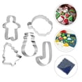 thumbnail image 2 of 5Pcs Adorable Christmas Molds Baking Moulds Stainless Steel Cookie Moulds, 2 of 8