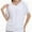 White, variant on Women's V Neck Tunic Tops Short Sleeve T Shirts with Side Shirring Ruched Blouse Shirts