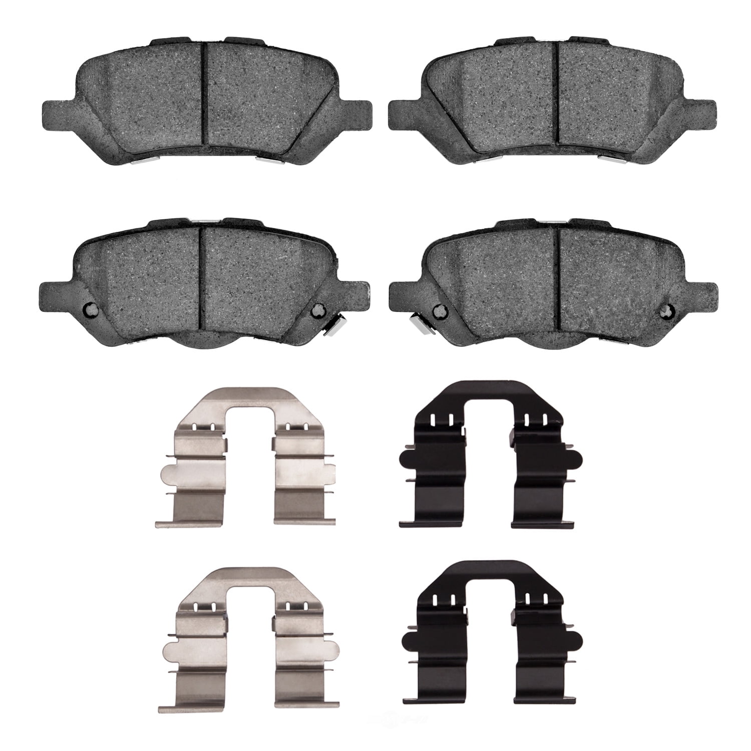 Dynamic Friction Company 1551-1402-01 DFC 5000 Advanced Brake Pads - Ceramic and Hardware Kit - OE