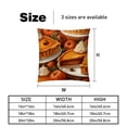 thumbnail image 5 of Thanksgiving Pumpkin Pie Covers Set of 2, Unique Patterns, 16x16 18x18 20x20 Inches for Various Occasions, Decorative Cushion Inserts for Couch and Bed, 5 of 6