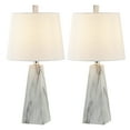 thumbnail image 3 of JONATHAN Y Owen 20.5" Contemporary Resin LED Table Lamp, White Marble Finish (Set of 2), JYL1037A-SET2, 3 of 10