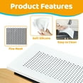 thumbnail image 6 of Orzbow Baby Proofing Soft Silicone Vent Cover for Home Wall/Ceiling/Floor Register, Child Proof Floor Air Vent Deflector Cover, Catches Debris Hair & Prevents Creepy Crawlies, 1 Pack, White, 6 of 6