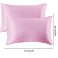 thumbnail image 4 of Funda de almohada Funda de almohada transpirable Funda de cojín para la cabeza de tela Funda de almohada de color sólido para cama, Rosa Advancent HA003270-06, 4 of 7